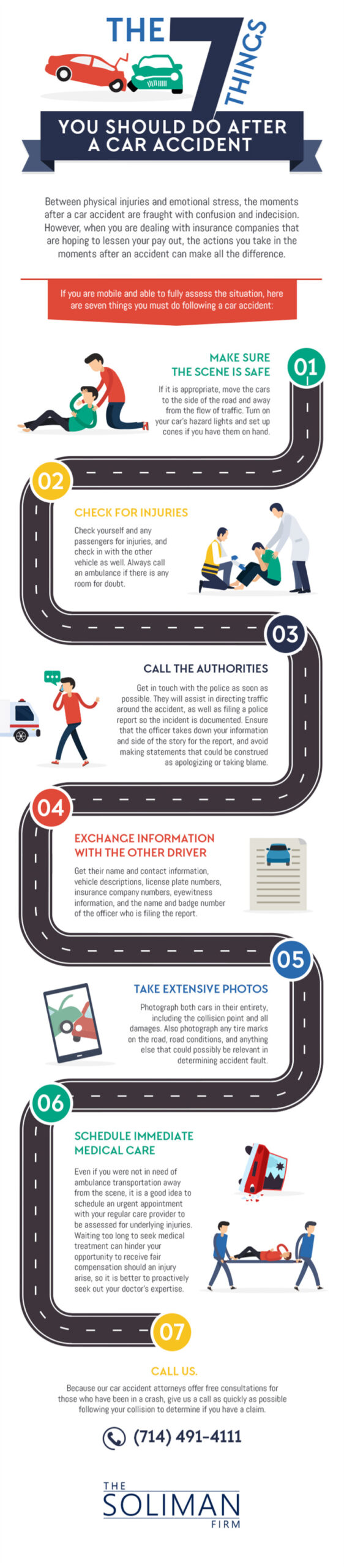 7 Things You Should Do After A Car Accident Infographic