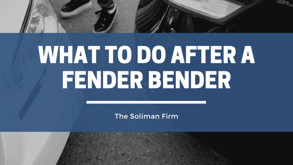 What to Do After a Fender Bender