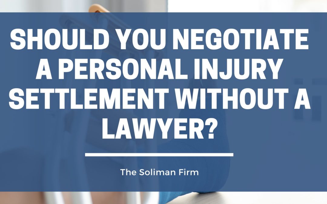 Should You Negotiate A Personal Injury Settlement Without A Lawyer?